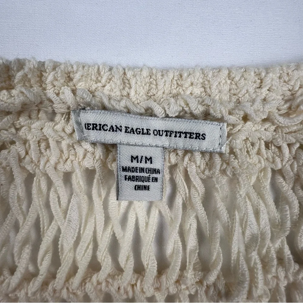 American Eagle Outfitters -Women’s Crochet Tank Top - Tan - Medium - Picture 5 of 9